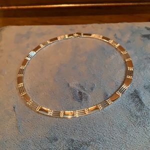 Costume silver necklace